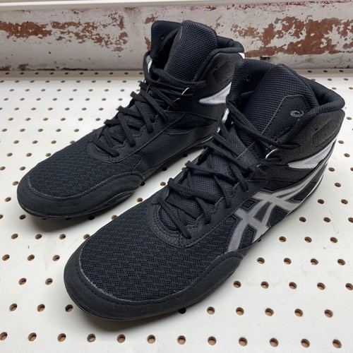 Zapatos de LUCHA LIBRE para hombre ASICS Matflex 6 talla 13 negro plateado y blanco 1081A021-001 - Imagen 3 de 18