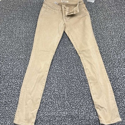 Mavi Jeans Women 27x32 Brown Mid Rise Skinny Pants Denim New