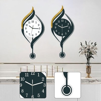 Large Wall Clock Modern Analog Simple Arabic Numbers Fashion Art Clock