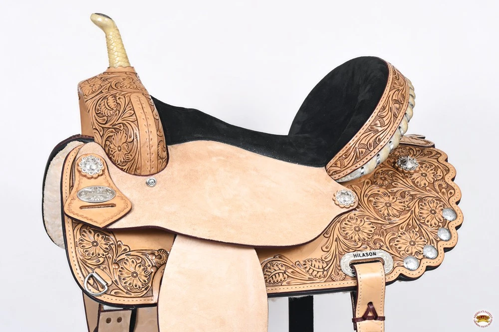 Western Horse Treeless Barrel Saddle - Thumbnail 3
