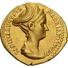 [#898135] Sabina, Aureus, 128-129, Rome, Very rare, Gold, AU(50-53), RIC:2484