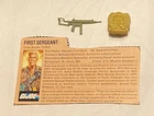 vtg G.I. GI JOE gijoe DUKE WEAPONS PARTS + FILE CARD LOT gun backpack FREE SHIP