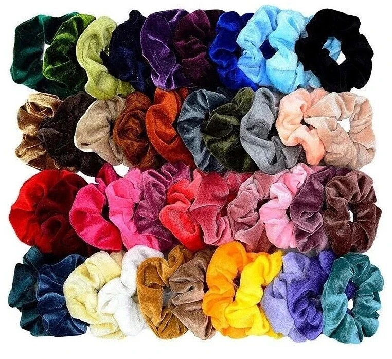Extra Large oversized Scrunchies Hair Band Satin Silk Fabric Elastic Bobble UK