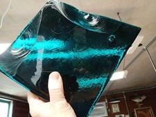 Blenko De Verre - One Blue/Green - Beautiful Color 