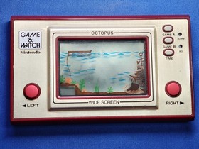 Nintendo Game and & Watch Octopus OC-22 Handheld Console Wide Screen Japan Rare