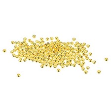 14K Rondelle OD 3 mm ID 1.2 mm Bright Gold Plated Gold Brass Round 250 Pcs