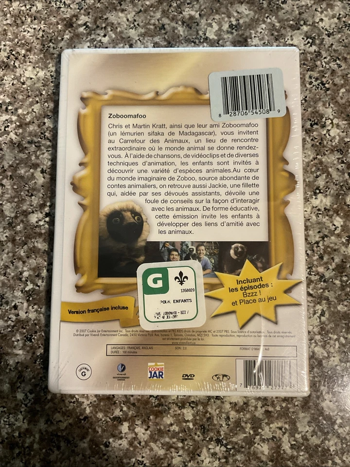 Zoboomafoo: Bzzz!  (Cookie Jar Classics) 2007 PBS Canada~ French. New & Sealed Foto 2 de 4