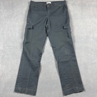 Dickies Crafted for Women Black Cargo Pants Straight Leg Workwear Size 14