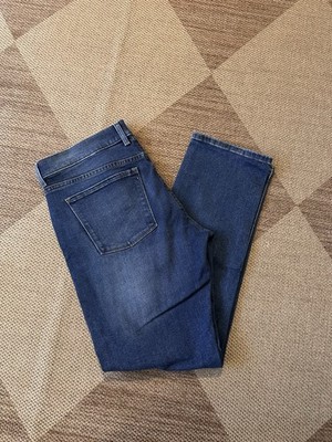 Mott & Bow Mercer Jeans Mens 35x32 Navy Slim Fit Denim Dark Wash Zip Fly