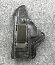 LH Black MTR Custom Leather IWB Holster - S&W M&P Shield 380 EZ