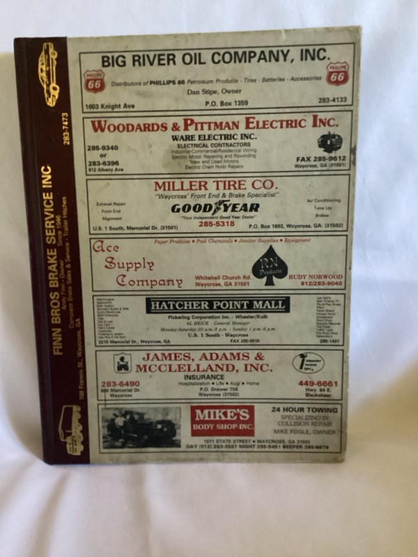 1995 Polk’s City Directory - Waycross Georgia
