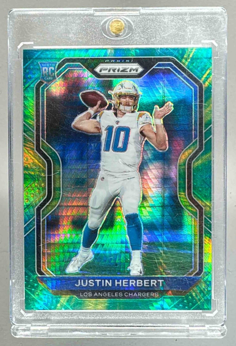 Justin Herbert 2020 Panini Prizm #325 Hyper Rookie RC /175