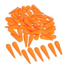100 Pcs Snowman Decorative Nose Carrot for Crafts DIY Festive Props