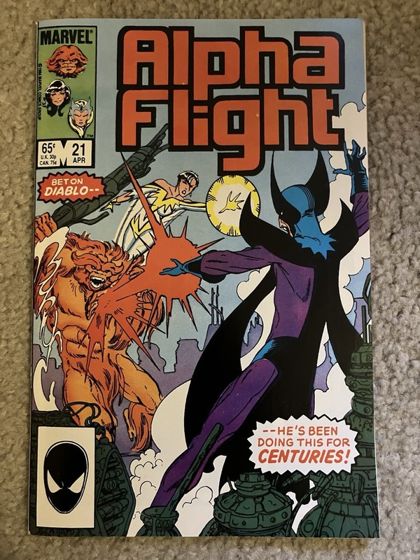 Alpha Flight #21 Marvel 1985 John Byrne High Grade