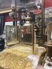 Antique Triptych Mirror Glasses With Shutters Period 1900 Gold Metal