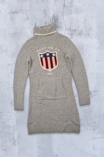 Women's Gant Classic Trutle Neck Grey Sweater Dress Size S