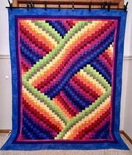 Handmade Bargello Cotton Quilt