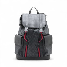 Gucci GG Supreme PVC leather Backpack Black 495563