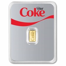 1 gram Gold Bar in TEP - Coca-Cola® Diet Coke 5499.09 per troy oz
