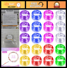 20 Pack Battery Operated LED Fairy Lights - 7ft Waterproof Twinkle String Lights