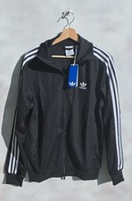 Adidas Men's Track Jacket Classic TT Trefoil Full Zip, Size M Black IY8077 NWT