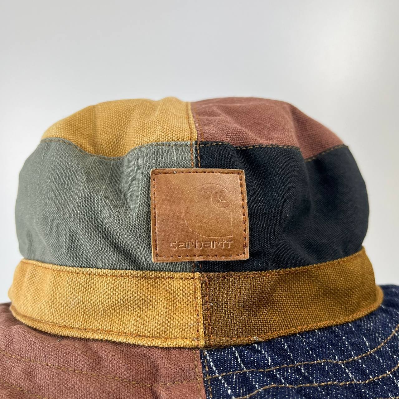 Carhartt Patchwork Bucket Hat Multicolor Denim Ca… - image 2