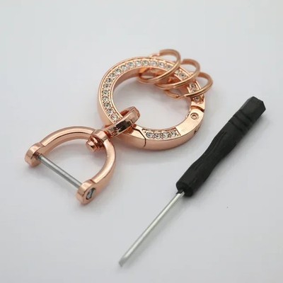 Niedlicher Schlüsselbund Auto Charm Damen Mädchen Glitzer Diamanten Zubehör