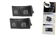 4pcs Driver Window Switch Button Covers Power Window Master Switch Repair