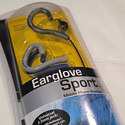 Body Glove Earglove Sport Single Ear-Hook Earbud Mic Call 2.5mm Jack