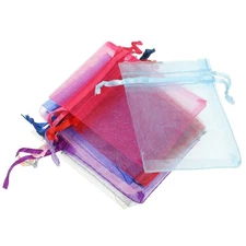 100 Pcs Gift Bag Mini Pouch Little Bags Shopping Drawstring Small Mesh
