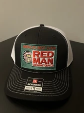 Red Man Chewing Tobacco Red Bass Trucker Hat Richardson 112 Cap Vintage Style
