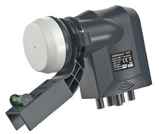 VISIBLEWAVE - Quad + Terrestrial LNB with Bracket and Level Indicator