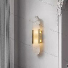 Bedroom Wall Ights Gold Wall Sconce Hotel Home Wall Lighting Marble Wall Lamp