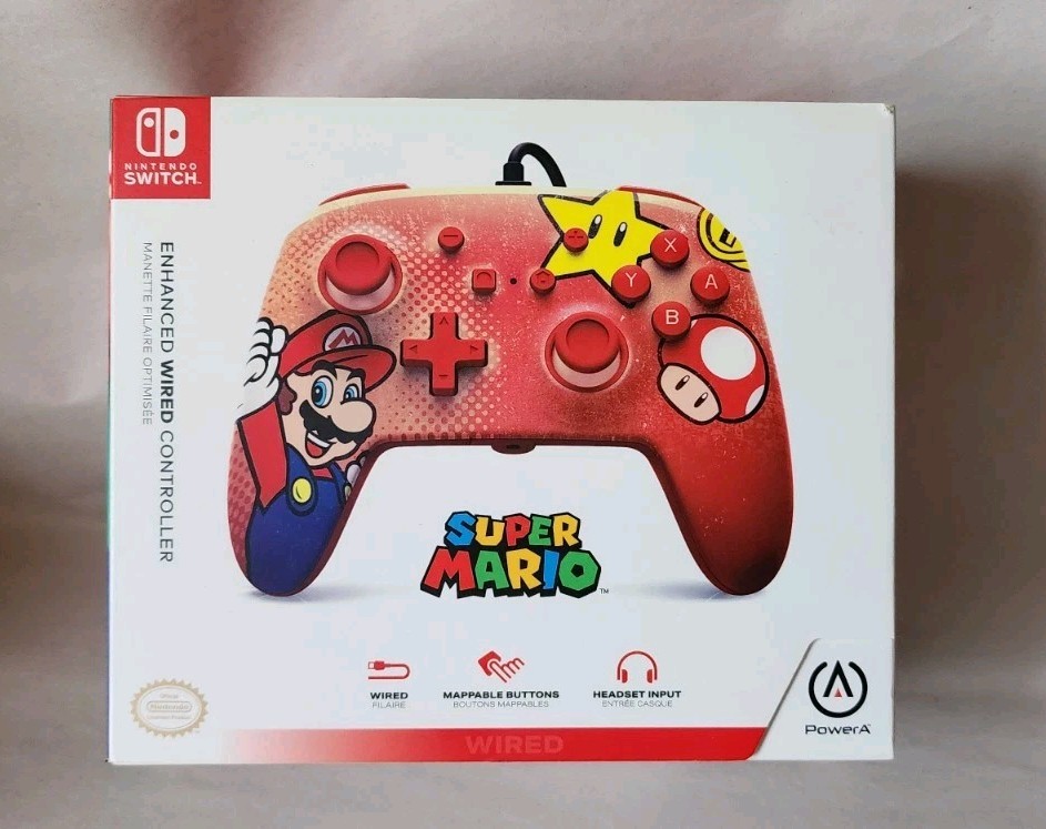 PowerA Enhanced Wired Gaming Controller Nintendo Switch 2020 New, Sealed