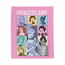 Personalized DisneyPrincess Era Fleece Blanket Gift For Friends 1