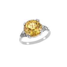 Natural Ceylon Blue Sapphire Round Cut Engagement Ring  Bridal Ring For Her