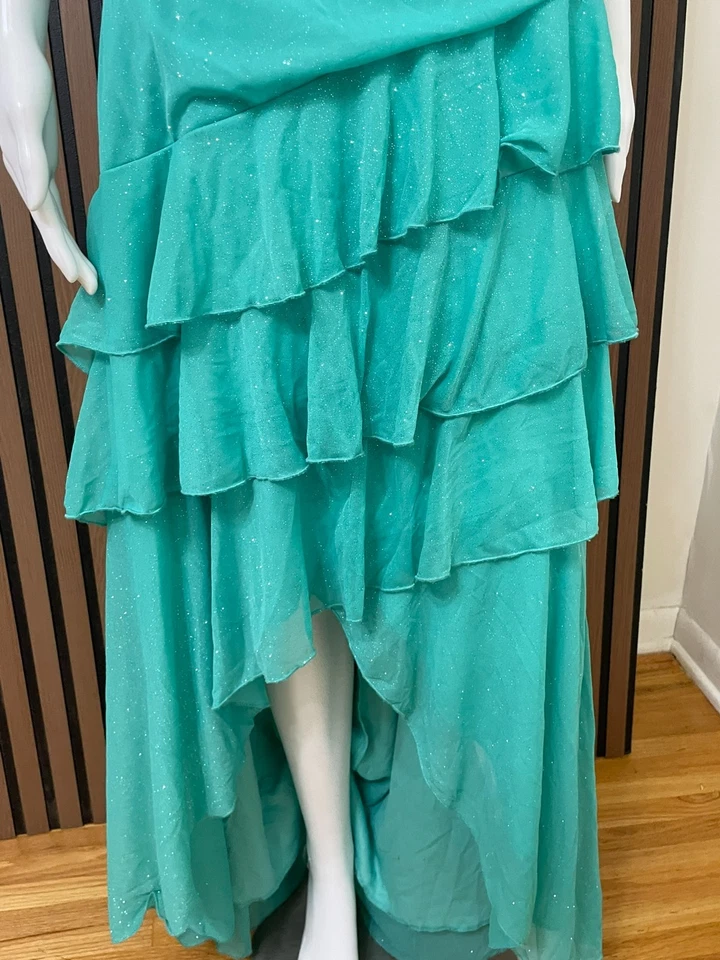 Vestido para mujer City Triangles XL azul Y2k vestido sirena volantes babydoll Foto 3 de 4