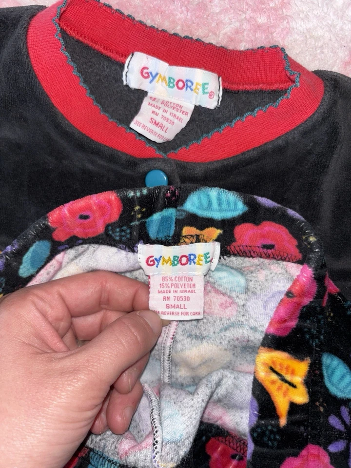 Conjunto de terciopelo de otoño Rainbow Gymboree para niñas talla pequeña Foto 2 de 4
