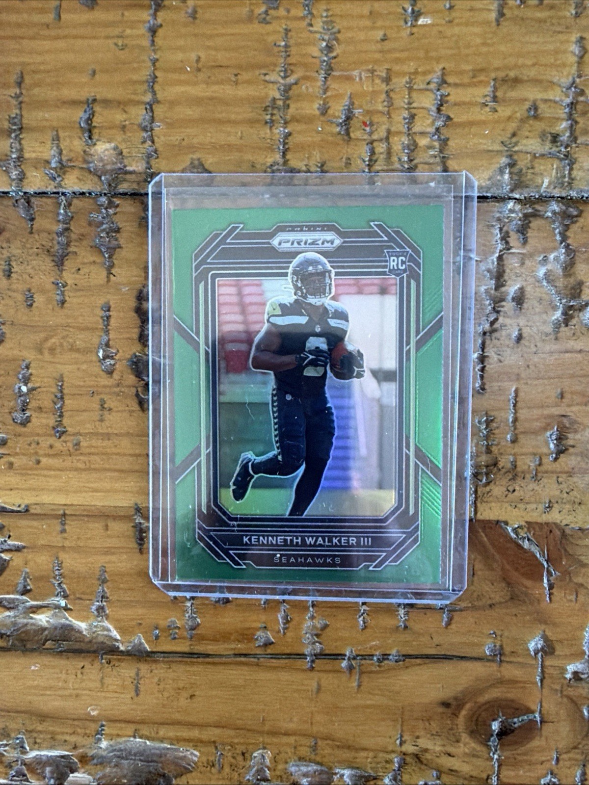 2022 Panini Prizm - Rookies Green Prizm #318 Kenneth Walker III (RC)