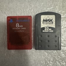 Playstation 2 PS2 8MB Magic Gate MadCatz  32mb Max Memory Cards