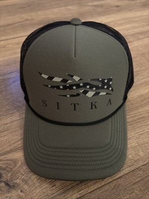 Sitka Gear Foamy Trucker Snapback Hat RARE Sample Flag Colorway High Pro