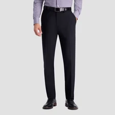 Haggar H26 Men's Mid Rise Tailored Fit Full Pants Lightweight