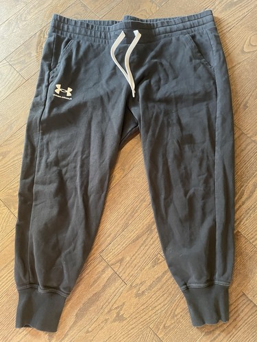 Under Armour Loose Jogginghose Loose Fit Damen 1X Schwarz Kordelzug Bündchen