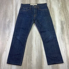 Asbury Park Jeans Mens 31x28 Blue 1877 Boardwalk Straight Selvedge Denim Men USA