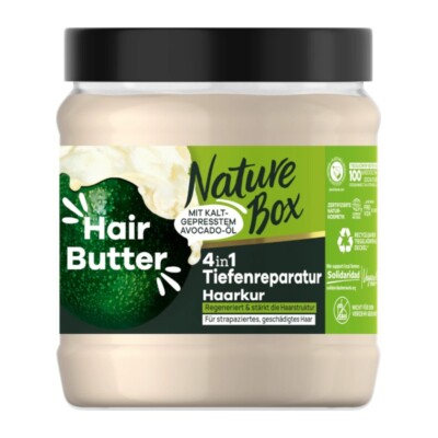 20,53 /L - 6x Nature Box Haarbutter Haarkur Tiefenreparatur - Avocadoöl - 300ml