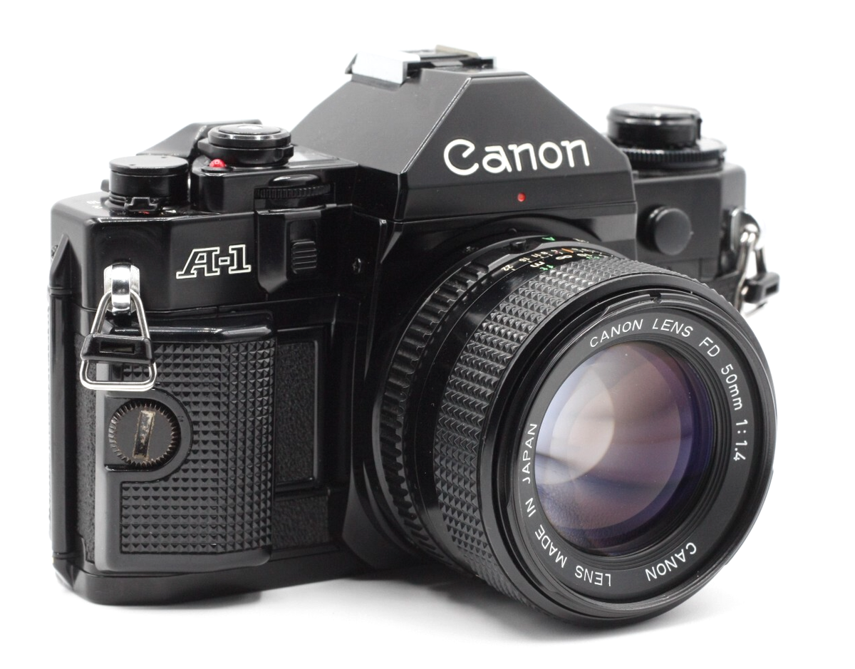 Canon A-1 NEW FD 50mm f1.4 モータードライブ Fully Functional [Mint] Canon A-1 SLR Film new FD 50mm F1.4