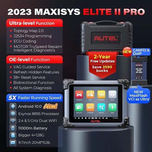 2024 Autel MaxiSys Elite II Pro J2534 ECU Programming & Coding diagnostic Tool - Bild 2 von 19
