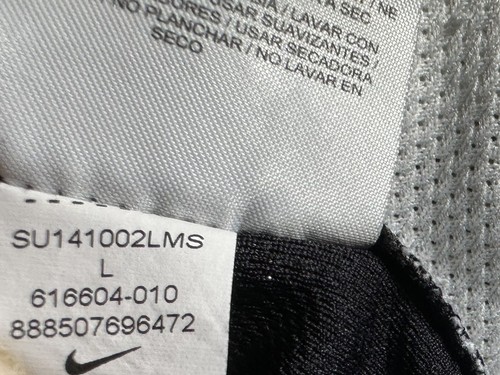 Nike Dri-Fit Women’s Activewear (616604010) V-Neck S/S Black White Size L - Picture 20 of 20