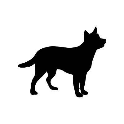 MINGLEWOOD TRADING Cattle Dog Vinyl Decal Sticker | Australian Red Blue Heeler ACD Queensland |
