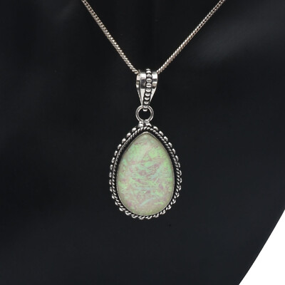 Christmas Triplet Opal Gemstone 925 Sterling Silver Handmade Pendant EP-2